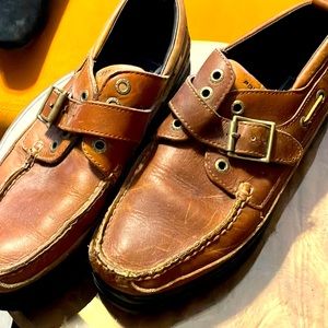 Size 10 polo sport by Ralph Lauren leather loafers in excellent condition